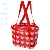 TOSSDAN Bag, red/heart, 27x18x27 cm/13 l