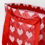 TOSSDAN Bag, red/heart, 27x18x27 cm/13 l