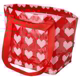 TOSSDAN Bag, red/heart, 27x18x27 cm/13 l