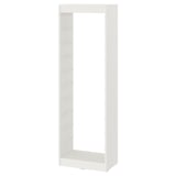 A TROFAST white storage frame with multiple compartments, designed for organising items efficiently.
