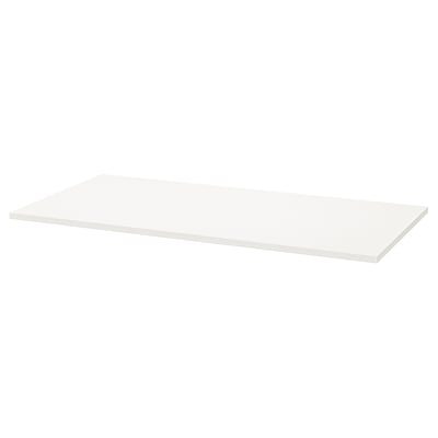 TROTTEN Table top, white, 120x60 cm