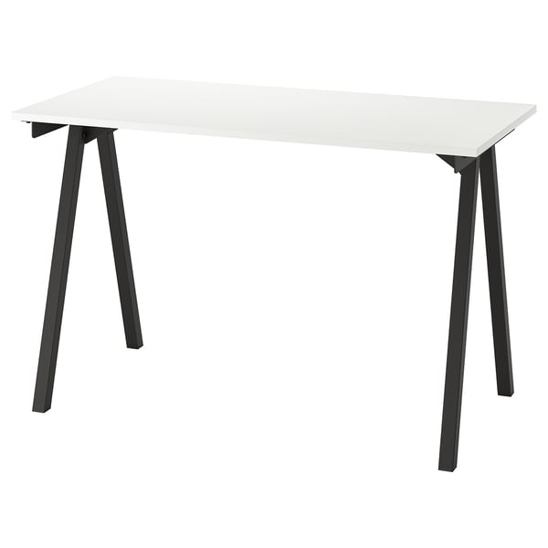 TROTTEN Underframe for table top, anthracite, 120x60x75 cm