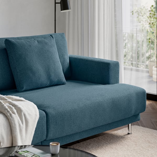 UPPÅKRA 3-seat modular sofa, Axvall dark grey-blue