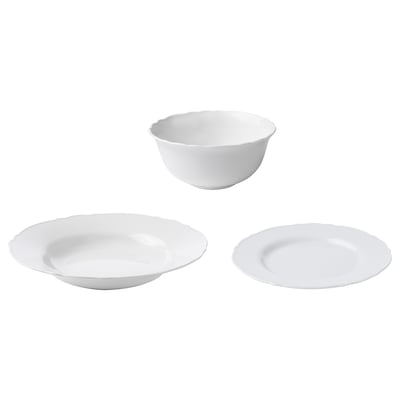 UPPLAGA 18-piece service, white