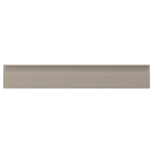 UPPLÖV kitchen front, beige, rectangular, modern, smooth surface, built-in handle.