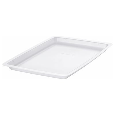 UPPSNOFSAD lid, white, plastic, rectangular, simple.