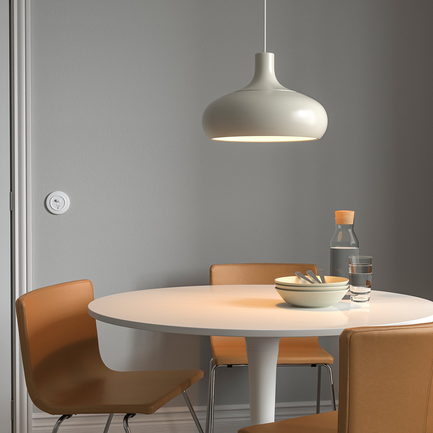 VÄXJÖ pendant lamp, beige, 38 cm - IKEA