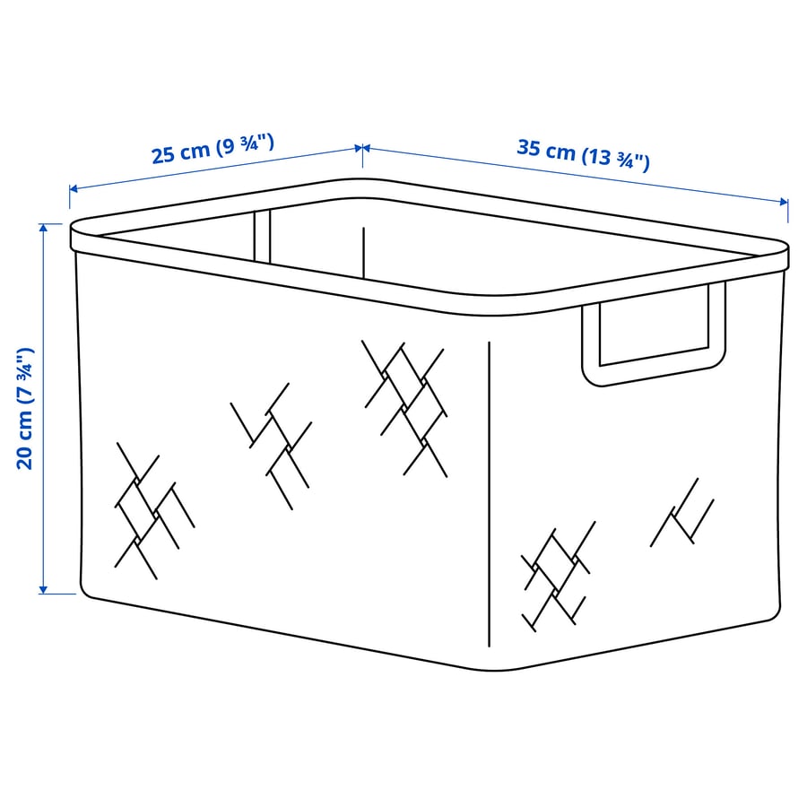 VÄXTHUS basket, bamboo/handmade, 25x35x20 cm IKEA