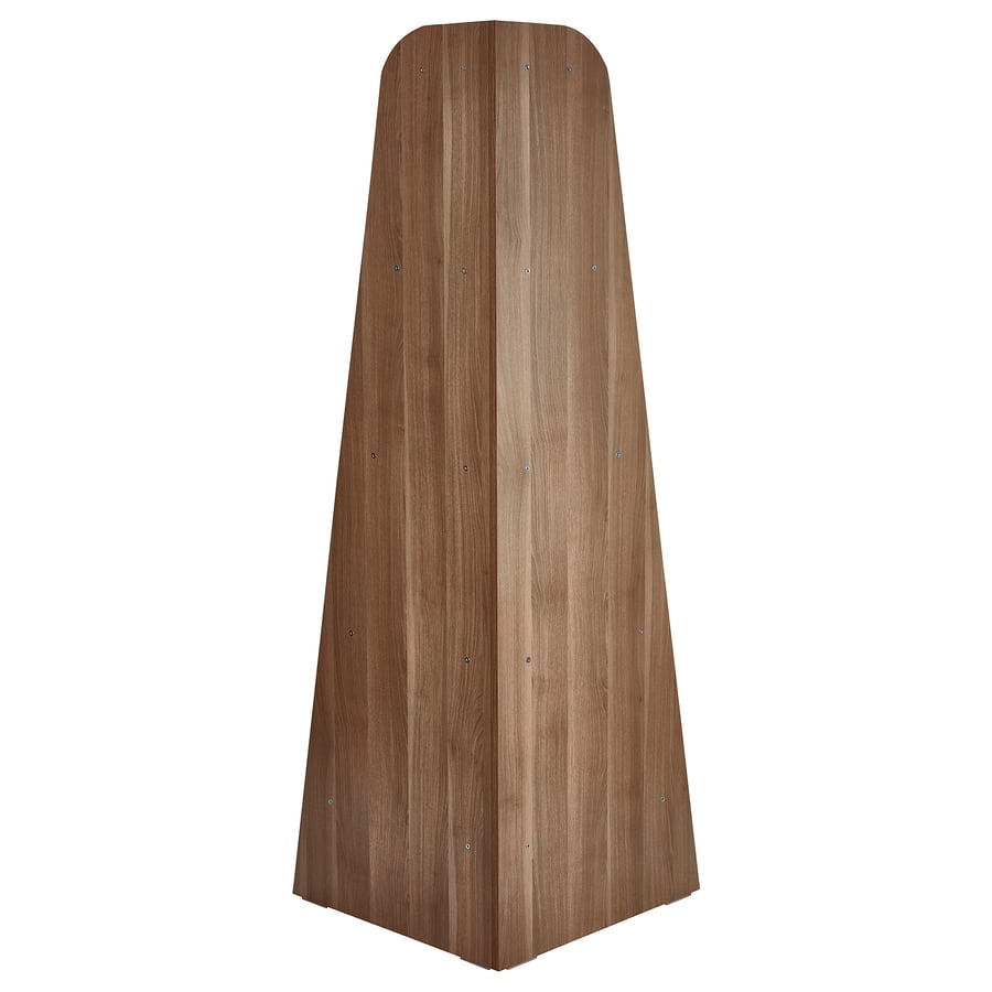 VARBY corner shelf unit, grey/brown, 53x155 cm IKEA