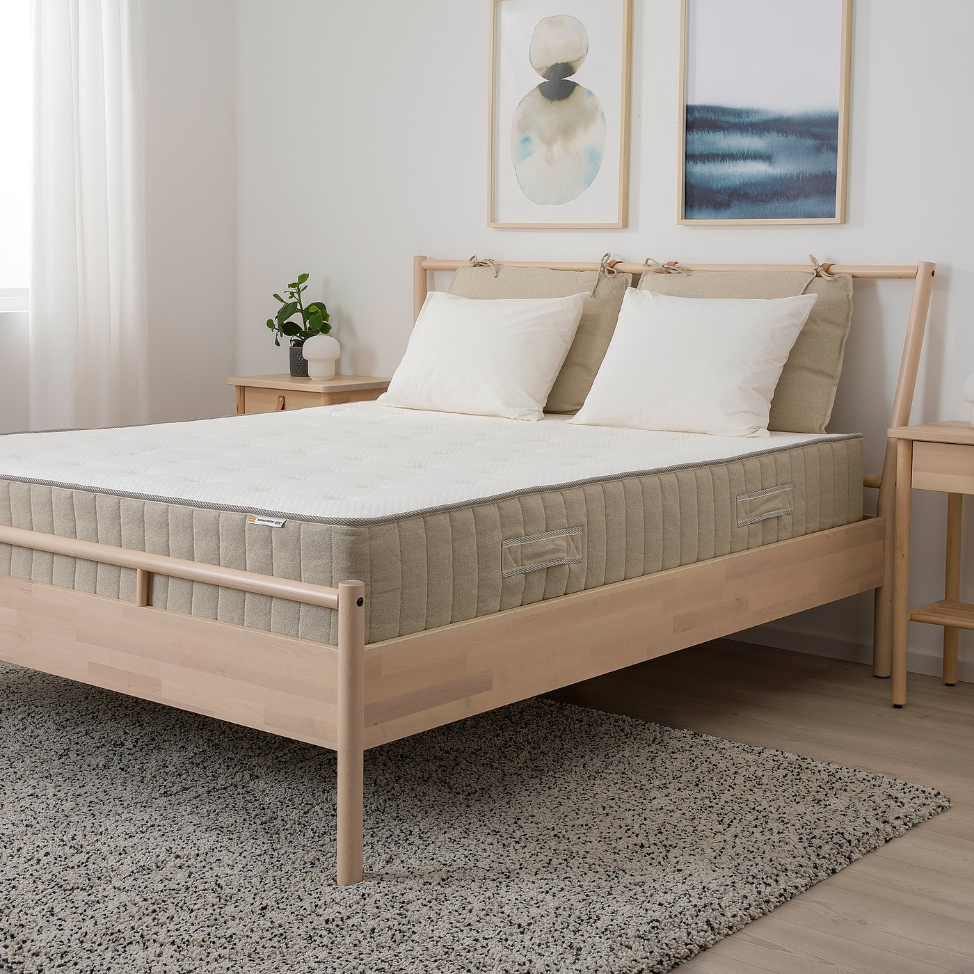 VATNESTROM pocket sprung mattress, firm/natural, 180x200 cm — picture 5