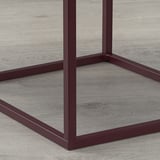 VIKHAMMER Bedside table, walnut veneer, 40x39 cm