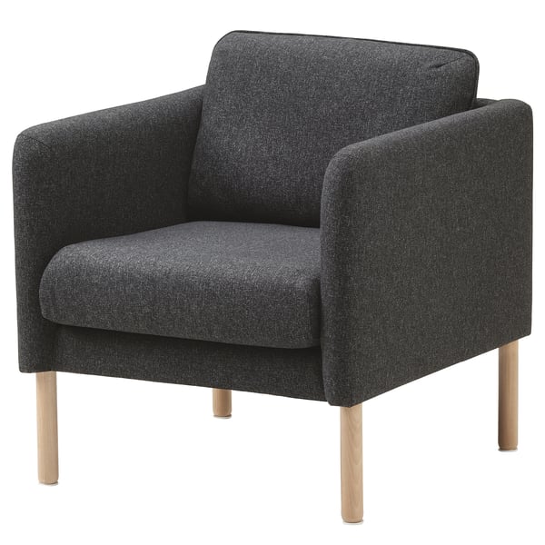 VISKABACKA Armchair, Gunnared dark grey
