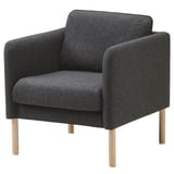 VISKABACKA Armchair, Gunnared dark grey