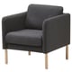 Option: VISKABACKA Armchair, Gunnared dark grey