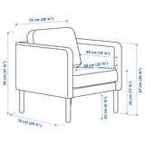 VISKABACKA Armchair, Gunnared dark grey