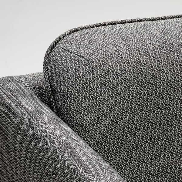 VISKABACKA Armchair, Skartofta black/light grey
