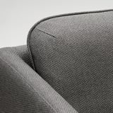 VISKABACKA Armchair, Skartofta black/light grey