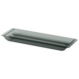 VISSLAÅN Drawer organiser, grey, 35x11x3 cm