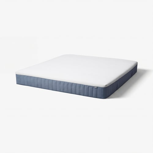 VITMÅSEN Pocket sprung mattress, with latex extra firm/light blue, 180x200 cm