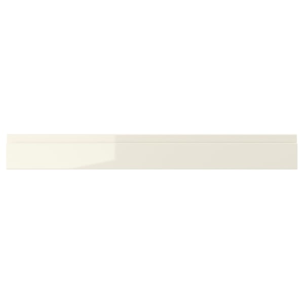 VOXTORP Drawer front, high-gloss light beige, 80x10 cm
