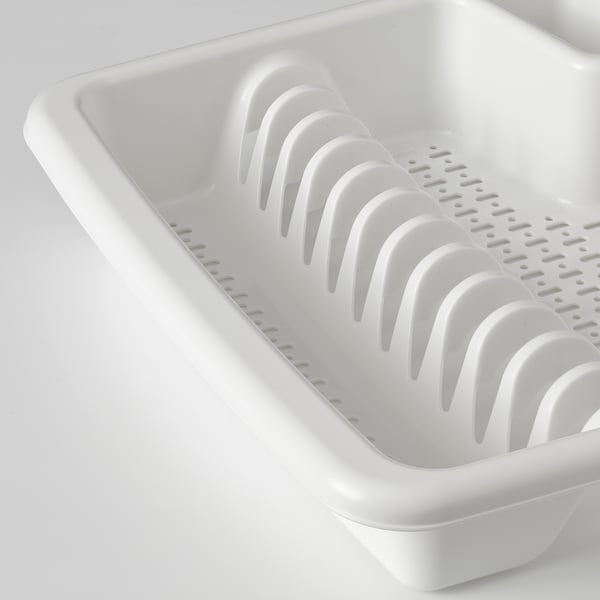 VRAKFISK Dish drainer, white