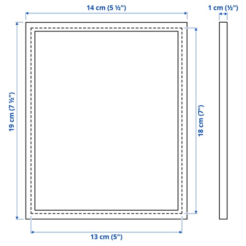 Illustration with measurements for the product: YLLEVAD.