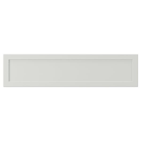 ASPUDDEN อัสพุดเดน หน้าลิ้นชัก, เทาอ่อน, 40x10 ซม.