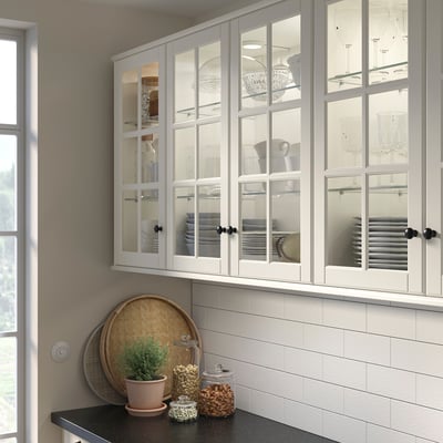 BODBYN บู๊ดบิน บานกระจก, ออฟไวท์, 30x80 ซม.