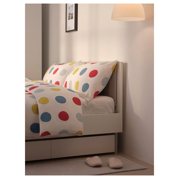 BRUKSVARA บรุคส์วอร่า กล่องเก็บของใต้เตียง, ขาว, 63x62 ซม.