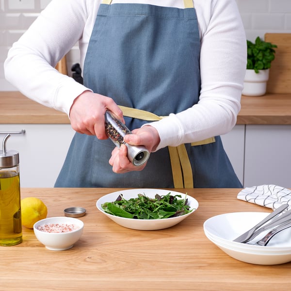 CITRONHAJ ซิทรูนฮัจ ขวดบดเครื่องเทศ, แก้วใส/สเตนเลส, 15 ซม.