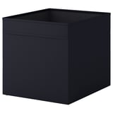DRÖNA เดรินน่า กล่องผ้า, ดำ, 33x38x33 ซม.