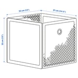 DRÖNJÖNS เดรินเยินส์ กล่องเก็บของ, ขาว, 33x37x33 ซม.