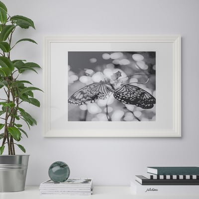 EDSBRUK เอียสบรูค กรอบรูป, ขาว, 50x70 ซม.