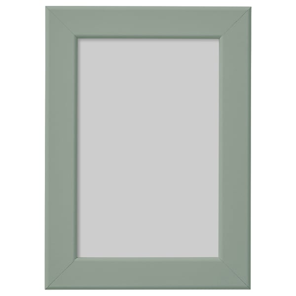 FISKBO ฟิสค์บู กรอบรูป, เทาอ่อน-เขียว, 10x15 ซม.