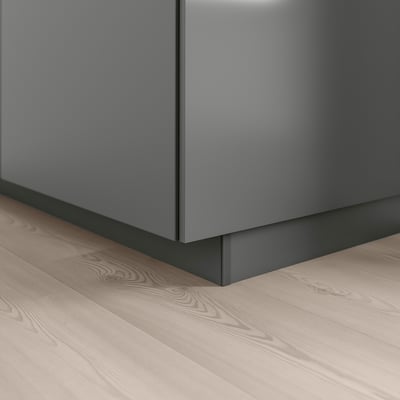 FÖRBÄTTRA เฟอร์แบตตรา แผ่นปิดฐานตู้, เทาเข้ม, 220x8 ซม.