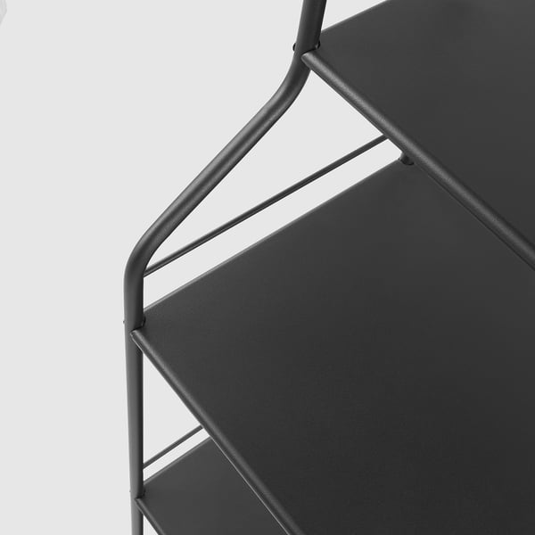 FRÖSJÖN เฟรอเควิน ชั้นวางของ, ดำ, 40x156 ซม.