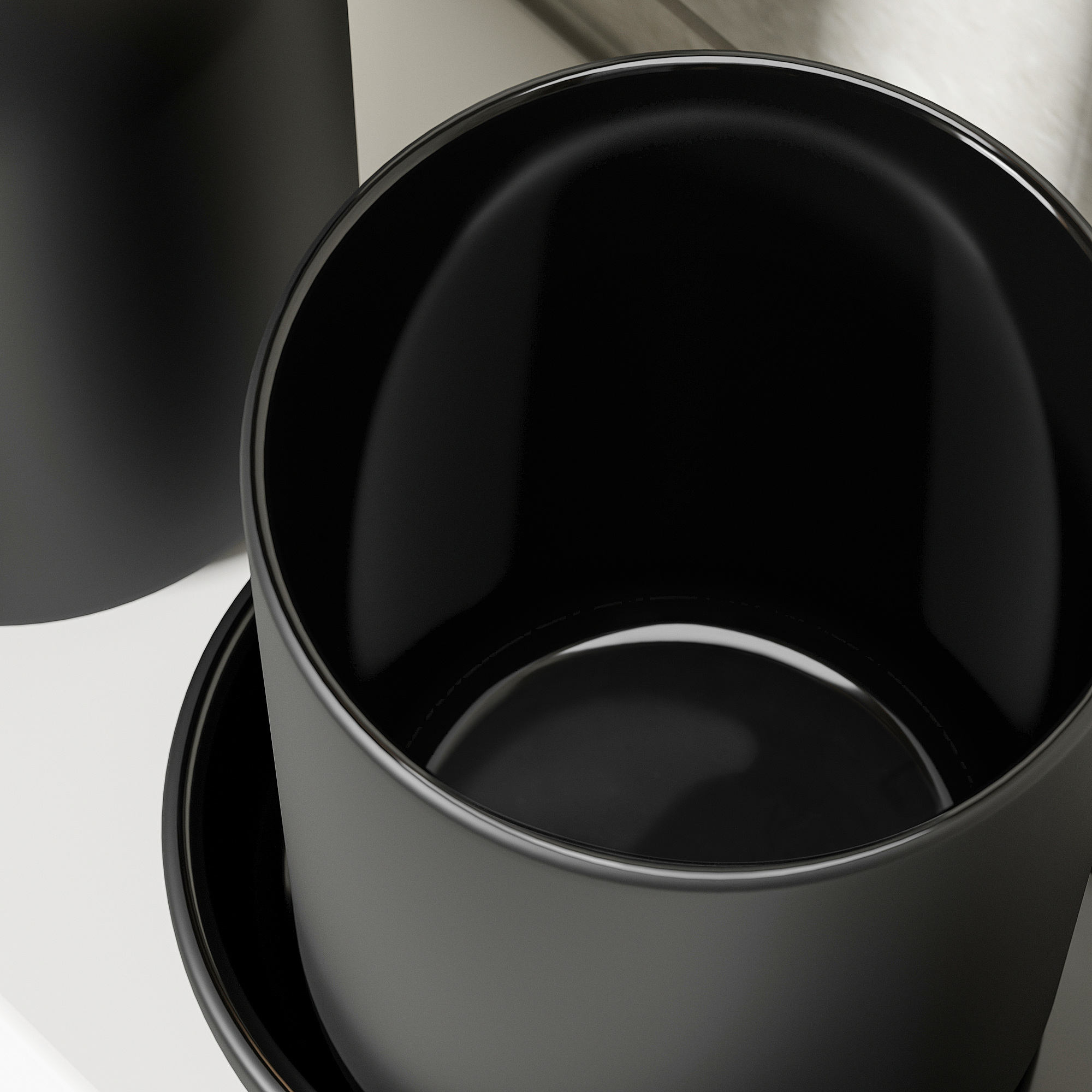 GANSJÖN กอนเชิน อุปกรณ์ห้องน้ำ3ชิ้น, ดำ