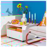 GARNANÄS กอร์นาแนส โต๊ะกลาง, ขาว, 65x65 ซม.