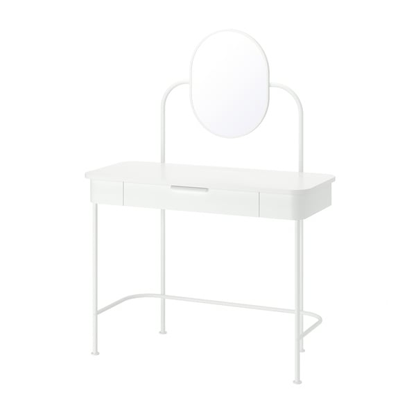 GRÅFJÄLLET กรัวเฟียเลต โต๊ะเครื่องแป้ง, ขาว, 100x42 ซม.