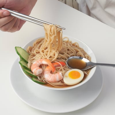 GRÅSELLACK กรัวเซลแล็ค ชุดอุปกรณ์รับประทานอาหาร 2 ชิ้น