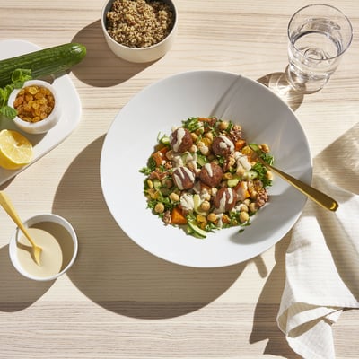 IKEA 365+ อิเกีย 365+ ชาม, แบบขอบลาด ขาว, 28 ซม.