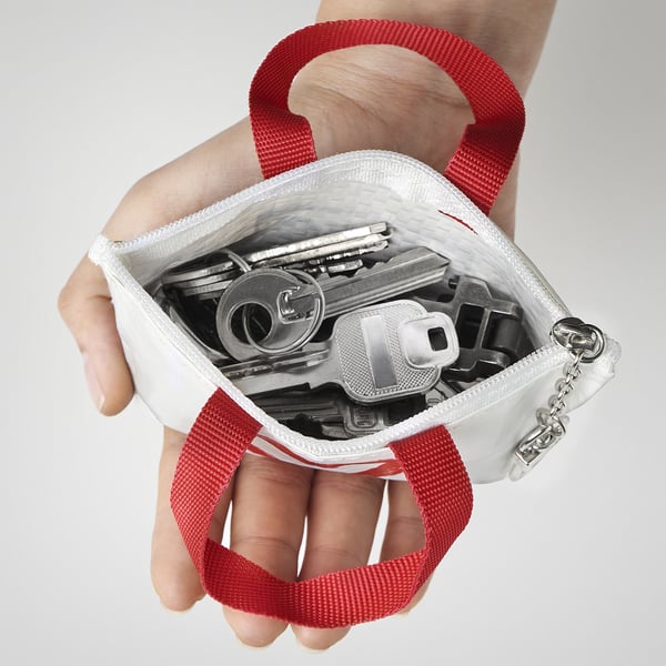 KNÖLIG คเนอลิก พวงกุญแจ, เล็ก ลายรูปหัวใจ, 9x7 ซม.