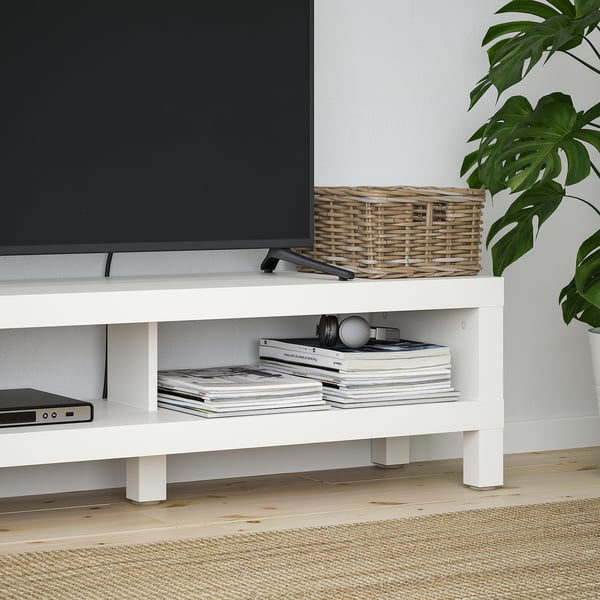 LACK ลัค ตู้วางทีวี, ขาว, 120x35x36 ซม.
