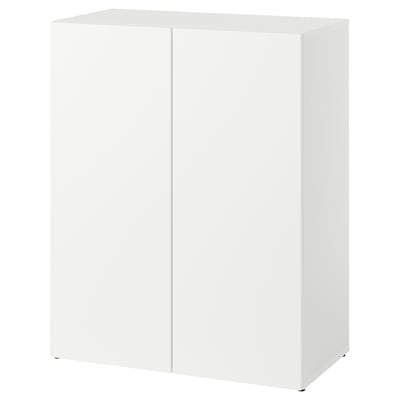 LASTARE ลัสตาเร โครงพร้อมบานตู้, ขาว, 80x42x100 ซม.