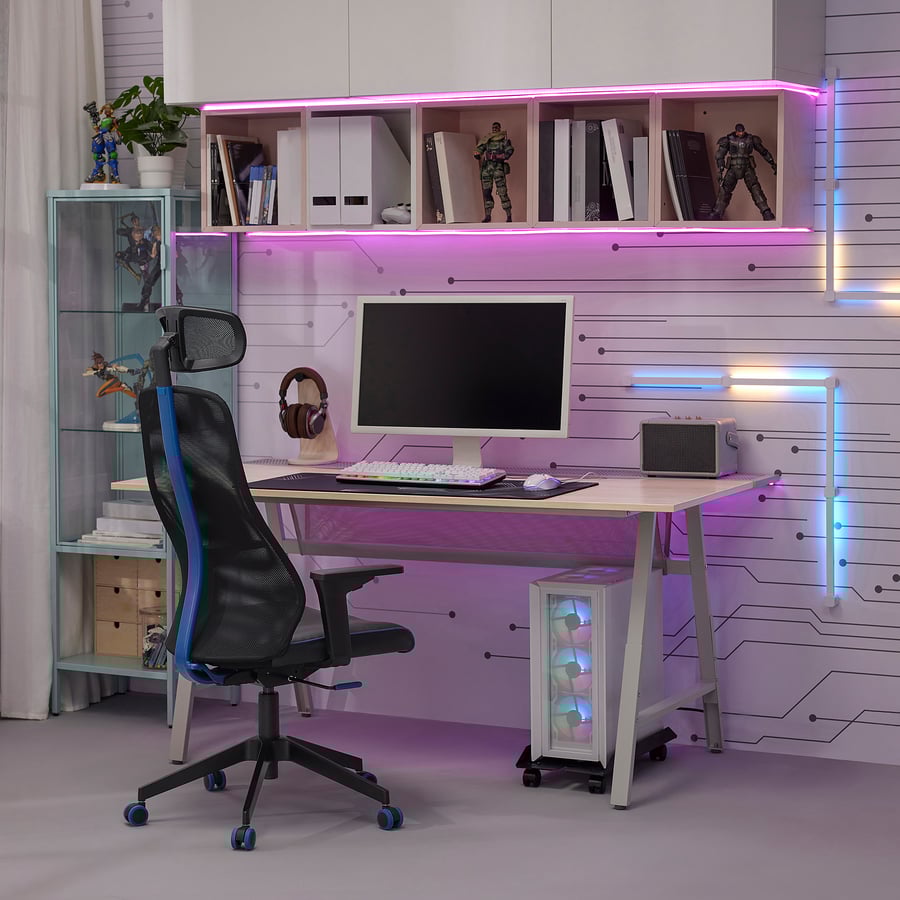 IKEA MATCHSPEL เก้าอี้สีดำ เก้าอี้เล่นเกมส์ เก้าอี้เกมมิ่ง Gaming Chair https://lnwchill.com