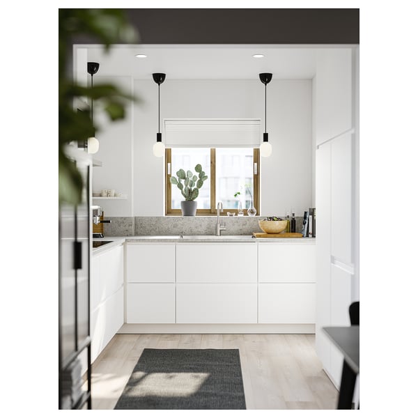 MORUM โมรูม พรมทอเรียบ ในร่ม/กลางแจ้ง, เทาเข้ม, 80x200 ซม.