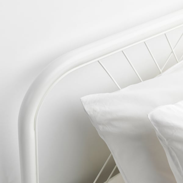 NESTTUN เนสท์ตุน โครงเตียง, ขาว/เลินเซ็ต, 90x200 ซม.