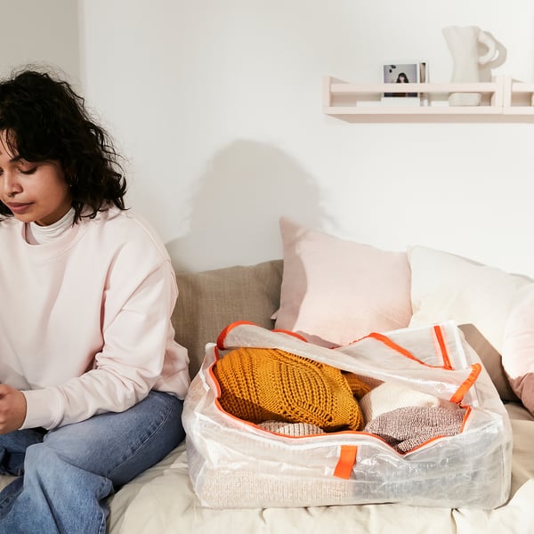 PÄRKLA แพร์คลา กล่องใส่เสื้อผ้า, 55x49x19 ซม.