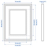 RÖDALM เรอดัล์ม กรอบรูป, ลายไม้โอ๊ค, 13x18 ซม.