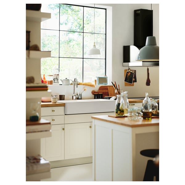 SÄLJAN แซลยอน ท็อปครัว, ลายไม้โอ๊ค/เคลือบลามิเนต, 186x3.8 ซม.